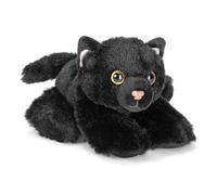 Wild Republic Black Cat Stuffed Animal, Plush Toy, Gifts for Kids, Hug'Ems 7 Inches