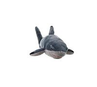 Wild Republic Teddy Shark Medium Black Tips Blue