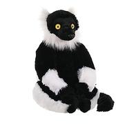 Wild Republic Black & White Lemur Plush Soft Toy, Cuddlekins Cuddly Toys, Gifts for Kids 30 cm