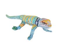 Wild Republic Coilkins Collared Lizard, Stuffed Animal, 12 Inch, Plush Toy, Fill is Spun Recycled Water Bottles