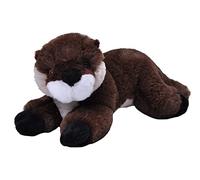 Wild Republic EcoKins Mini River Otter Stuffed Animal 8 inch, Eco Friendly Gifts for Kids, Plush Toy, Handcrafted Using 7 Recycled Plastic Water Bottles, Brown