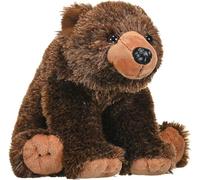 Wild Republic Grizzly Bear Plush Soft Toy, Cuddlekins Cuddly Toys, Gifts for Kids 30 cm, Brown