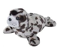 Wild Republic Harbor Seal Plush Soft Toy, Cuddlekins Cuddly Toys, Gifts for Kids 20 cm , Grey