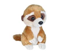 Wild Republic Hug'ems Soft Toy, Gifts for Kids, Meerkat Cuddly Toy 18cm