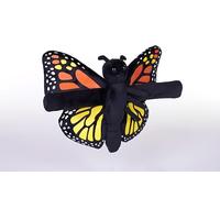 Wild Republic Huggers Glow Butteefly, Stuffed Animal, 8 Inches, Slap Bracelet, Plush Toy, Fill is Spun Recycled Water Bottles