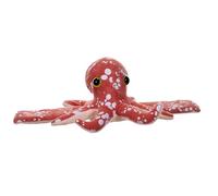 Wild Republic Huggers Glow Octopus, Stuffed Animal, 8 Inches, Slap Bracelet, Plush Toy, Fill is Spun Recycled Water Bottles