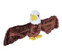 Wild Republic Huggers Soft Toy Slap Bracelet, Gifts for Kids, Bald Eagle Plush Toy 20 cm