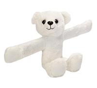 Wild Republic Huggers Soft Toy Slap Bracelet, Gifts for Kids, Polar Bear Plush Toy 20 cm