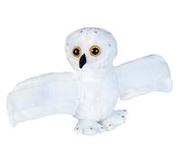 Wild Republic Huggers Soft Toy Slap Bracelet, Gifts for Kids, Snowy Owl Plush Toy 20 cm