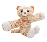 Wild Republic Huggers Soft Toy Slap Bracelet, Gifts for Kids, Tabby Cat Plush Toy 20 cm
