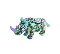 Wild Republic Message From the Planet, Rhinoceros, Stuffed Animal, 12 inches, Gift for Kids, Plush Toy, Made from Spun Recycled Water Bottles, Eco Friendly, Child’s Room Decor