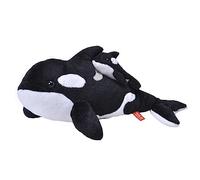 WILD REPUBLIC Mom and Baby Orca Whale, Stuffed Animal, 14 Inches, Gift for Kids, Plush Toy, Fill is Spun Recycled Water Bottles