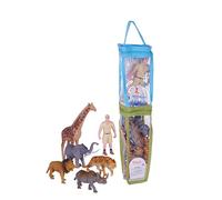 Wild Republic Nature Tube Double Zoo, Toy Figures, Educational Toys, Interactive Play Set, Eco Friendly, Animal Care Specialist