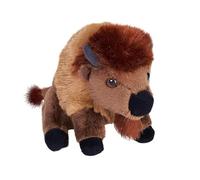 Wild Republic Pocketkins Eco Bison, Stuffed Animal, 5 Inches, Plush Toy, Made from Recycled Materials, Eco Friendly