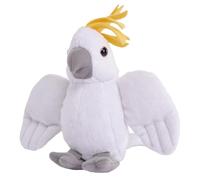 Wild Republic Pocketkins Eco Cockatoo, Stuffed Animal, 5 Inches, Plush Toy, Made from Recycled Materials, Eco Friendly