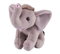 Wild Republic Pocketkins Eco Elephant, Stuffed Animal, 5 Inches, Plush Toy, Made from Recycled Materials, Eco Friendly