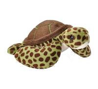 Wild Republic Pocketkins Eco Green Sea Turtle, Stuffed Animal, 5 Inches, Plush Toy, Made from Recycled Materials, Eco Friendly