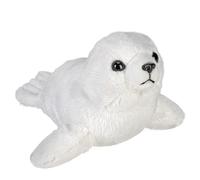 Wild Republic Pocketkins Eco Harp Seal, Stuffed Animal, 5 Inches, Plush Toy, Made from Recycled Materials, Eco Friendly