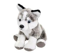 Wild Republic Pocketkins Eco Husky, Stuffed Animal, 5 Inches, Plush Toy, Made from Recycled Materials, Eco Friendly