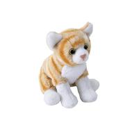 Wild Republic Pocketkins Eco Orange Tabby Cat, Stuffed Animal, 5 Inches, Plush Toy, Made from Recycled Materials, Eco Friendly