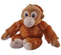Wild Republic Pocketkins Eco Orangutan, Stuffed Animal, 5 Inches, Plush Toy, Made from Recycled Materials, Eco Friendly, Brown