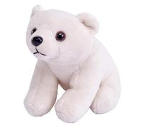 Wild Republic Pocketkins Eco Polar Bear, Stuffed Animal, 5 Inches, Plush Toy, Made from Recycled Materials, Eco Friendly