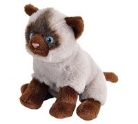 Wild Republic Pocketkins Eco Siamese Cat, Stuffed Animal, 5 Inches, Plush Toy, Made from Recycled Materials, Eco Friendly