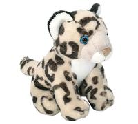 Wild Republic Pocketkins Eco Snow Leopard, Stuffed Animal, 5 Inches, Plush Toy, Made from Recycled Materials, Eco Friendly