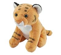 Wild Republic Pocketkins Eco Tiger, Stuffed Animal, 5 Inches, Plush Toy, Made from Recycled Materials, Eco Friendly