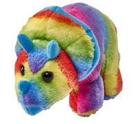 Wild Republic Pocketkins Eco Triceratops, Stuffed Animal, 5 Inches, Plush Toy, Made from Recycled Materials, Eco Friendly