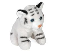 Wild Republic Pocketkins Eco White Tiger, Stuffed Animal, 5 Inches, Plush Toy, Made from Recycled Materials, Eco Friendly