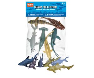 WILD REPUBLIC Polybag Shark Age 3+, Gray 6 pieces,