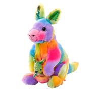 Wild Republic Rainbowkins Kangaroo, Stuffed Animal, 12 Inches, Plush Toy, Fill is Spun Recycled Water Bottles