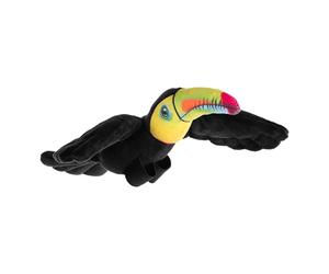 Wild Republic Rainforest Toco Toucan, Stuffed Animal, 4.5 inch, Plush Toy, Fill is Spun Recycled Water Bottles