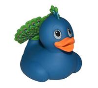 Wild Republic Rubber Duck, Peacock, Gift for Kids, Great Gift for Kids and Adults, 4 inches