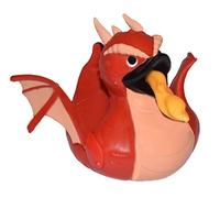 Wild Republic Rubber Duck, Red Dragon, Gift for Kids, Great Gift for Kids and Adults, 4 inches
