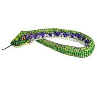 Wild Republic Snake Green Scales, Stuffed Animal, 54Inches, Plush Toy, Fill is Spun Recycled Water Bottles