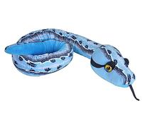 Wild Republic Snake Plush, Snake Stuffed Animal, Plush Toy, Gifts Kids, Slipstream Blue, 54 Inches