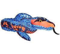 Wild Republic Snake Plush, Stuffed Animal, Plush Toy, Kids Gifts, Pet Snake, Blue Orange, 54 Inches