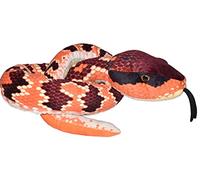 Wild Republic Snake Plush, Stuffed Animal, Plush Toy, Kids Gifts, Pet Snake, Eastern Cottonmouth, 54 Inches