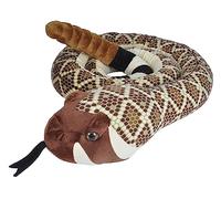 WILD REPUBLIC Snakes, Super Jumbo Western Diamondback Snake Plush, Giant Stuffed Animal, Plush Toy, Gifts for Kids, 113 Inches