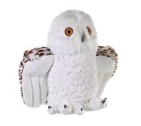 Wild Republic Snowy Owl Plush Soft Toy, Cuddlekins Cuddly Toys, Gifts for Kids, White, 30 cm