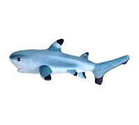 Wild Republic Soft Toy Living Ocean Mini Black Tip Shark, Cuddly Toy, 40 cm