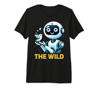 Wild Retro Vintage Machine Robot Art Science & Math Boy Kid Premium T-Shirt
