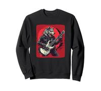 Wild Rocking Werewolf with Electric Guitar for Fans Sweatshirt