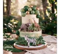Wild Safari Animals Cake Topper Jungle Animal Figure Jungle Animals Decor