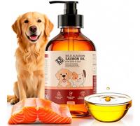 Wild Salmon Oil for Dogs, Cats, Omega 3 with EPA and DHA, 250ml | Supports a Healthy Coat, Skin, Joint Mobility, Brain Function, Suited to Active Pets, Senior Companions