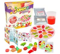 WILD! Science Edible GUMMY MAKER KIT - Science Experiments for Kids | DIY Craft Kit and Lolly Maker with Fruity Flavours | STEM Learning and Discovery Booklet | Ages 6+ for Hands On Fun