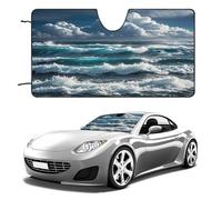 Wild Seas Car Windshield Sun Shade Thickened Automotive Glass Sunshade Foldable Sun Shade Keeps Your Vehicle Cool Universal Windshield Cover for Car Trucks SUV