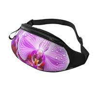 Wild Seas Fanny Pack for Women Men Fashion Waist Pack Adjustable Belt Bag for Workout Running Travelling Casual Waist Bag, Purple Orchid, One Size
